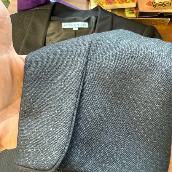 ANTONIO MELANI Black Fitted Blazer with Shawl Collar - Picture 8 of 8